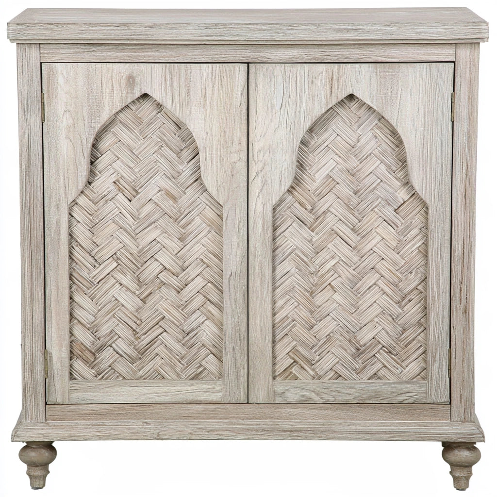 Opbergkast van hout met eikenlook, kleur lichtbruin