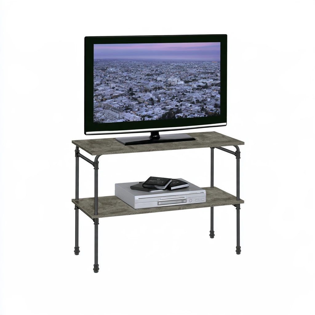 Tv-meubel met twee niveaus, kleur grijs