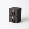 Opbergbox met twee niveaus, kleur donkergrijs