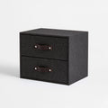 Opbergbox met twee niveaus, kleur donkergrijs